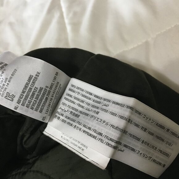 Abercrombie & Fitch Women’s Green Hooded Military Style Utility Jacket-XL - Picture 12 of 12